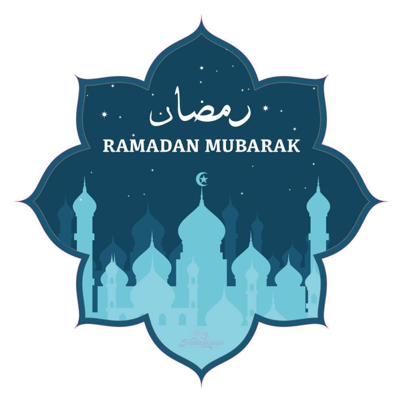 Ramadan Mubarak Sticker Stern 50 Stück