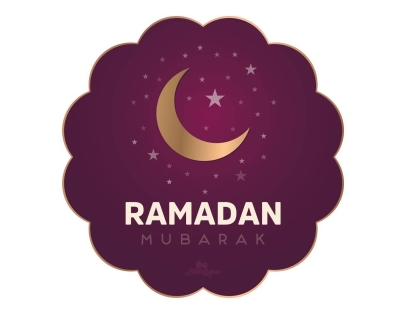 Ramadan Mubarak Sticker Blume 50 Stück