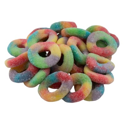 Bunte Ringe Gezuckert