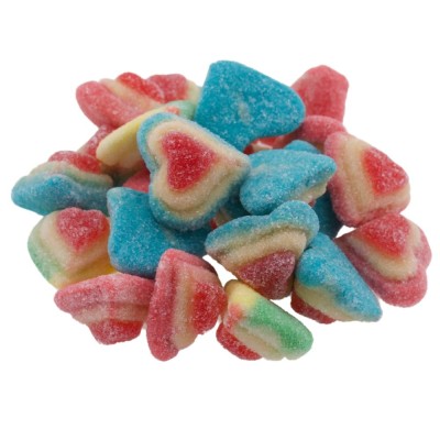 Bunte Herze Gezuckert