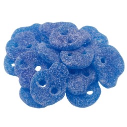 Blaue Schädel Fruchtgummi – sauer, spritzig & vegan