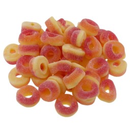 Mini Pfirsichringe Gezuckert – Halal Fruchtgummi | Halalicious