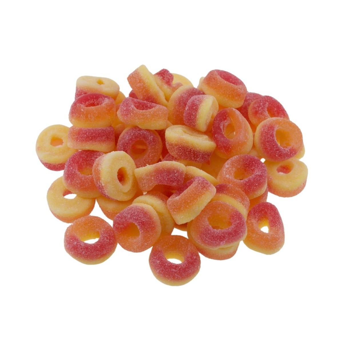 Mini Pfirsichringe Gezuckert – Halal Fruchtgummi | Halalicious