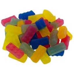 Vegane Fruchtgummi-Bausteine – Bunter Naschspaß in Steinform