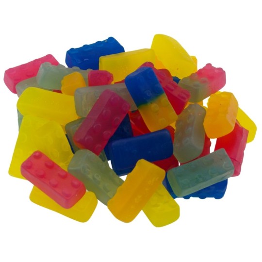 Vegane Fruchtgummi-Bausteine – Bunter Naschspaß in Steinform