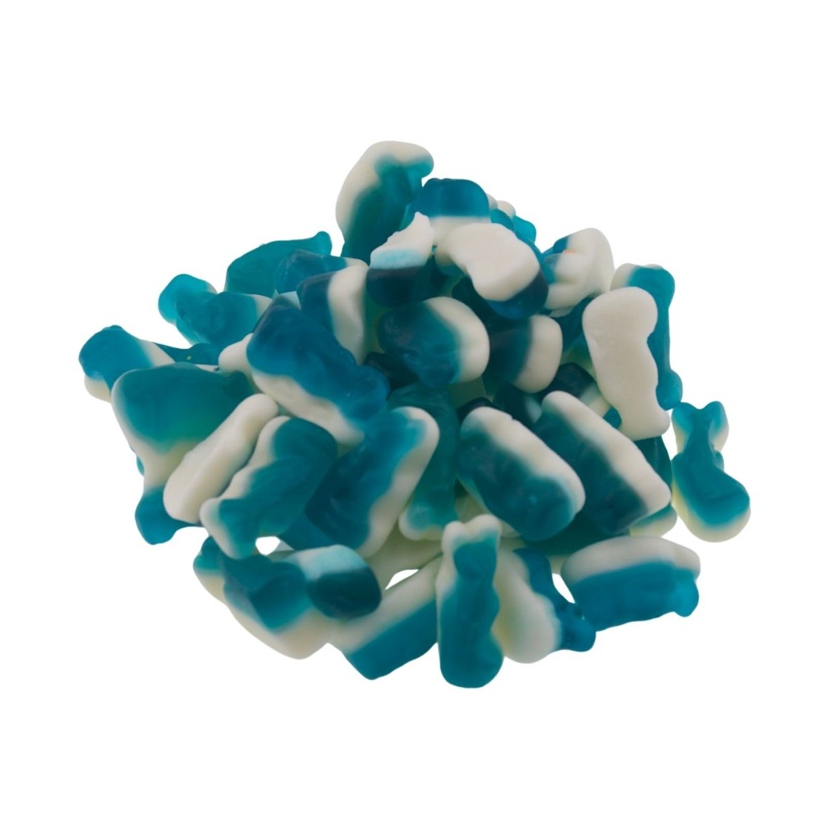 Mini Delfine mit Schaum – Fruchtgummis mit weicher Unterseite