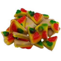 Mini Pizza Stücke – Fruchtgummi in origineller Pizzaform