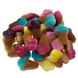 Mini Jelly Eishörnchen – Fruchtgummi in süßer Eisform