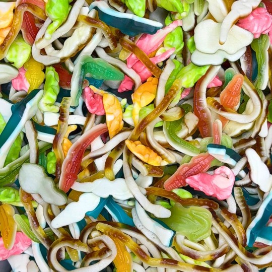 Riesen Tier Mix Fruchtgummi – 5 Sorten in Tierformen, Apfel, Cola, Himbeere & mehr