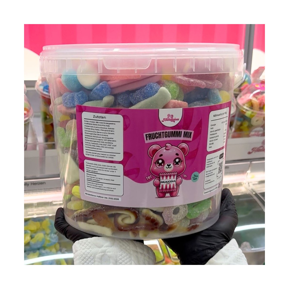 Halal Fruchtgummi Mix 5 Liter Eimer über 50 Sorten | Halalicious Candy Shop Berlin