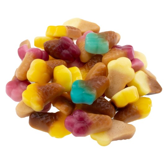 Mini Jelly Eishörnchen – Fruchtgummi in süßer Eisform