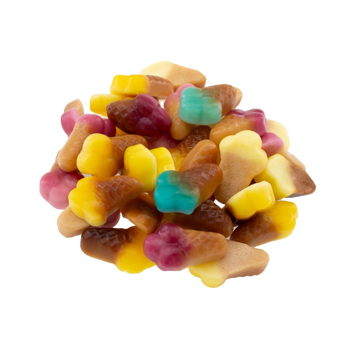 Mini Jelly Eishörnchen – Fruchtgummi in süßer Eisform