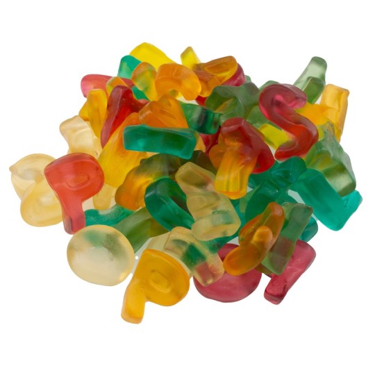 Mini Jelly Buchstaben – Bunter Fruchtgummi Spaß | Halalicious