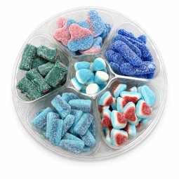 Blaue Candyplatte – Süß & Sauerer Fruchtgummi Mix | Halalicious