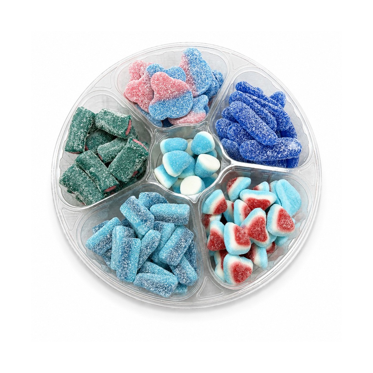Blaue Candyplatte – Süß & Sauerer Fruchtgummi Mix | Halalicious