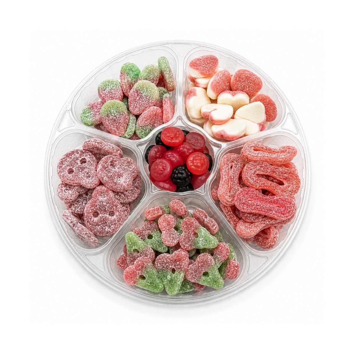 Rote Candyplatte – Süß & Sauer Fruchtgummi Mix | Halalicious