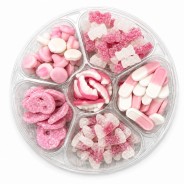 Rosa Candyplatte – Süßer & Saurer Fruchtgummi Mix | Halalicious