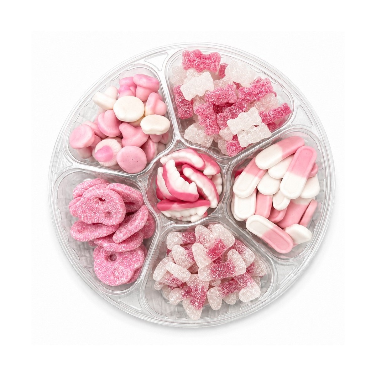 Rosa Candyplatte – Süßer & Saurer Fruchtgummi Mix | Halalicious
